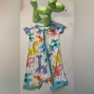 Little Sleepies Zippy 12–18M Balloon Animal Bamboo Pajama